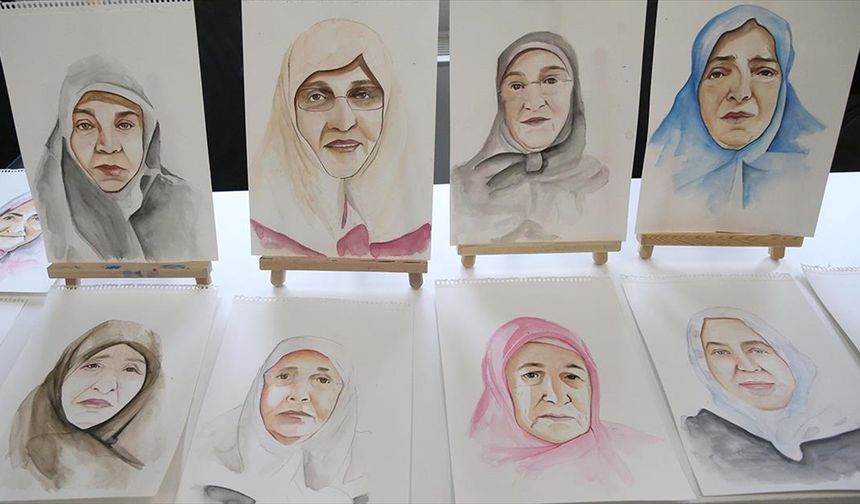 Rize'de şehit annelerine portreleri hediye edilecek