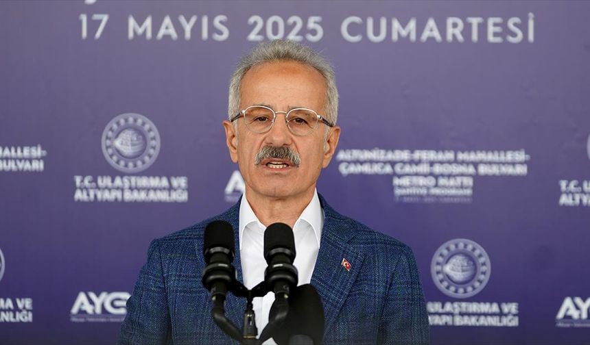 Ulaştırma ve Altyapı Bakanı Uraloğlu: İstanbul'da 162 kilometrelik raylı sistem hattını hizmete açtık