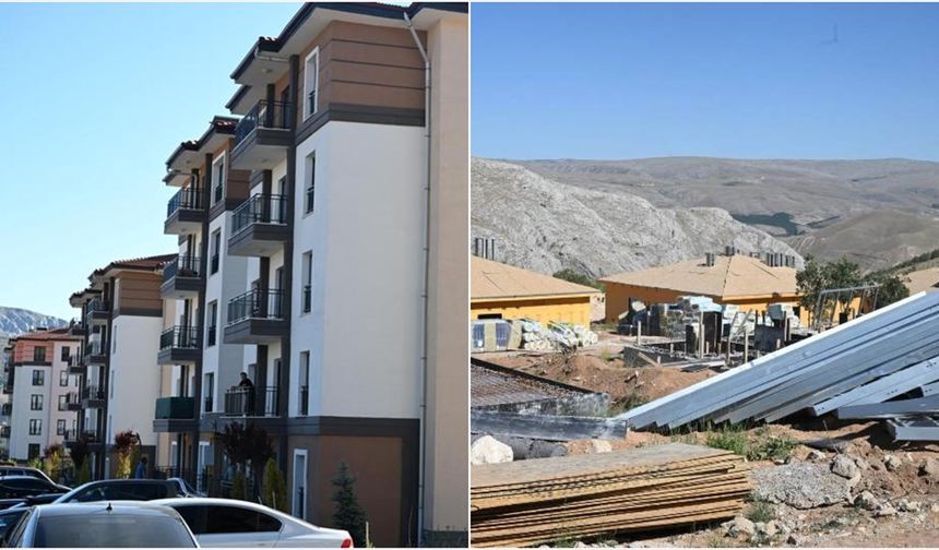Malatya'da deprem konutları ve iş yerlerinin yapımı sürüyor