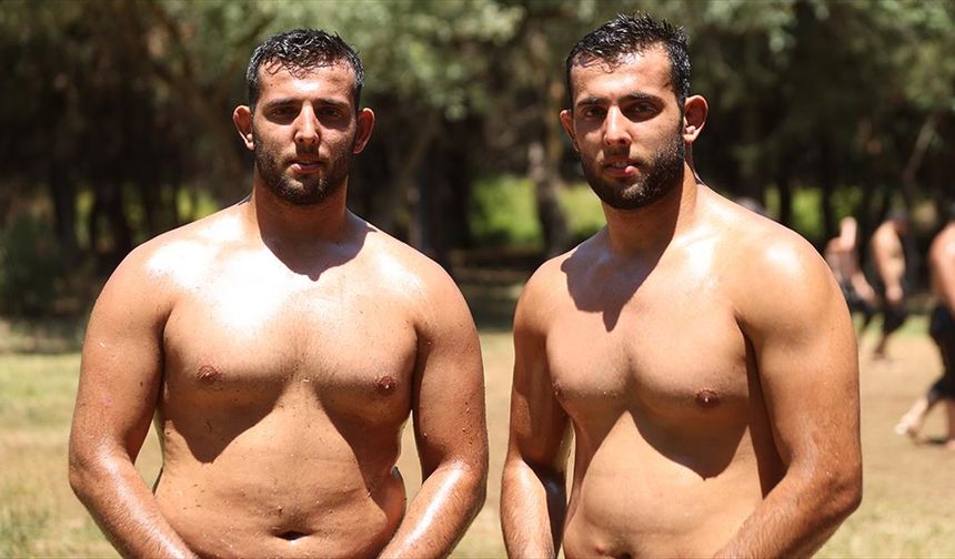 Yağlı güreşin ikiz pehlivanları, Kırkpınar'da aynı boyda kol bağlayacak