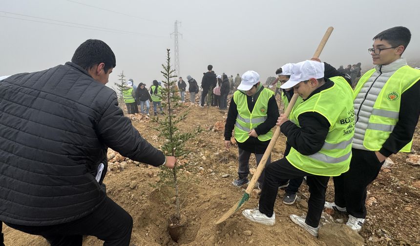 Malatya'da 10 bin 444 fidan toprakla buluşturuldu