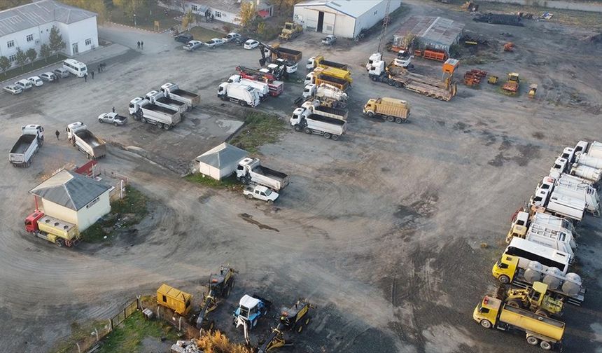 Aras Dağları'ndaki köylerde karla mücadele için hazırlıklar tamamlandı