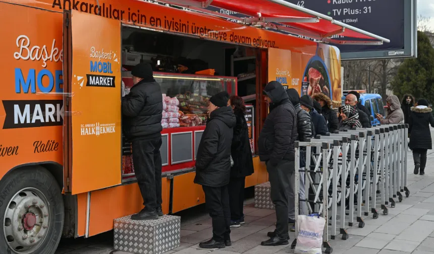 Başkent Mobil Market ile et satışı başladı 