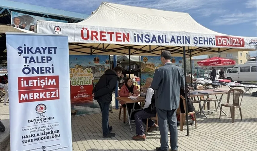 Denizli Büyükşehir pazaryerlerinde halkın nabzını tutuyor