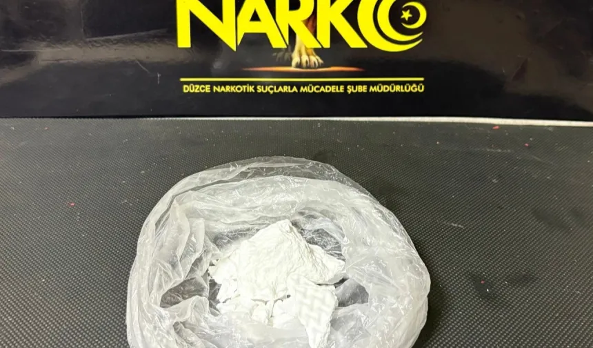 Düzce'de 55 gram kokain ele geçirildi