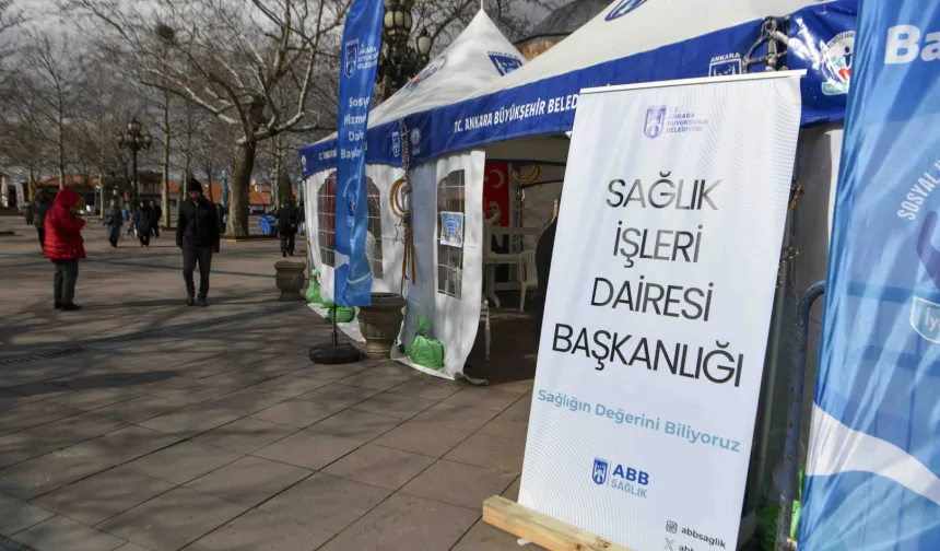 Ankara'da Ramazan'a özel sağlık çadırı