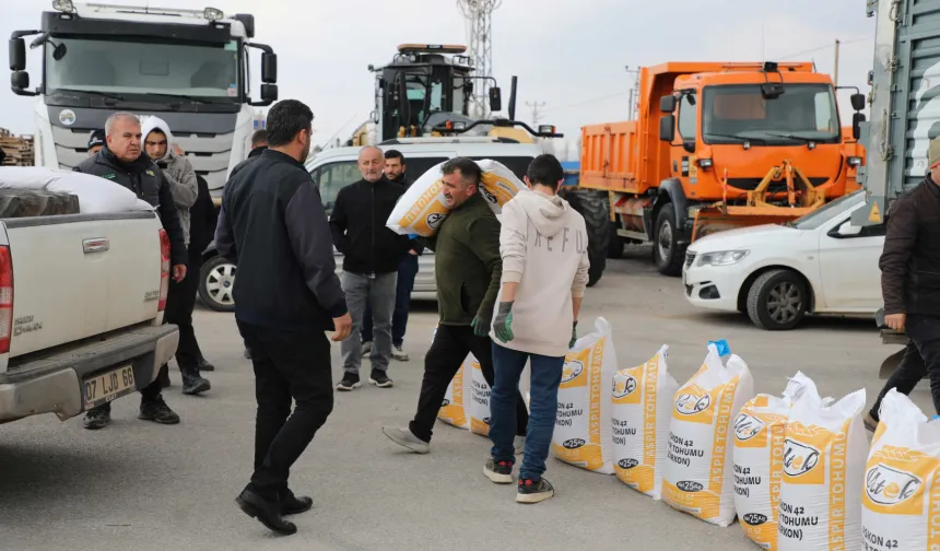 Konya'da yüzde 50 hibeli aspir tohumları dağıtılıyor
